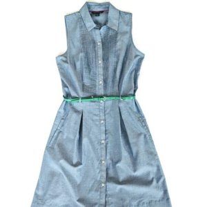 🆕 Tommy Hilfiger Chambray Belted Dress w/ Pockets